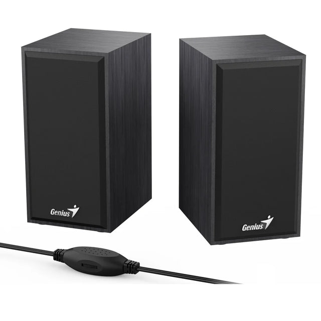 Genius SP-HF180 6W Wooden Desktop USB 2.0 Stereo Speakers