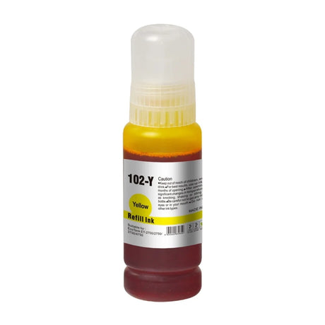 InkLab 102 Epson Compatible EcoTank Yellow Ink Bottle - Inks