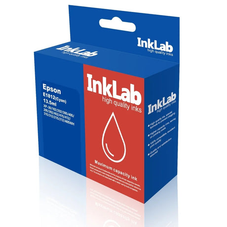 InkLab 1812 Epson Compatible Cyan Replacement Ink - Inks