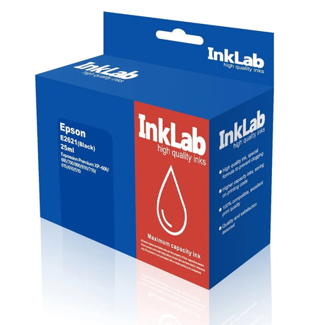 InkLab 2621 Epson Compatible Black Replacement Ink - Inks