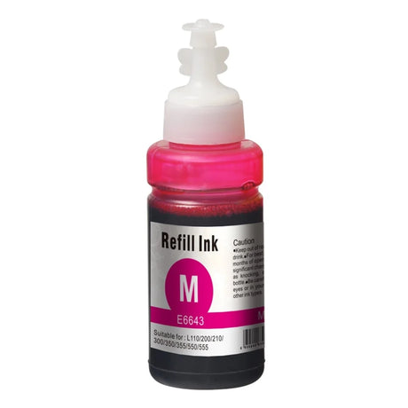 InkLab 6643 Epson Compatible EcoTank Magenta ink bottle -