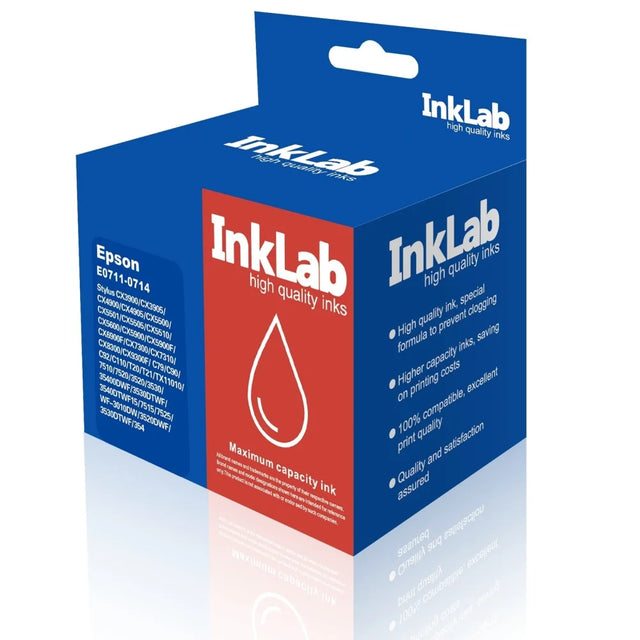 InkLab 711 - 714 Epson Compatible Multipack Replacement Ink