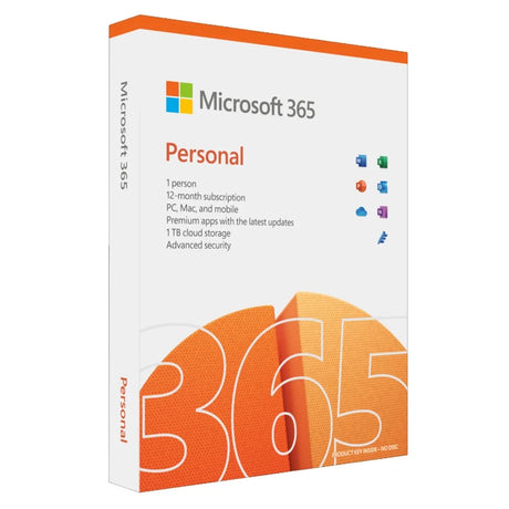 Microsoft Office 365 Personal 1 Year 1 User - Retail Boxed -