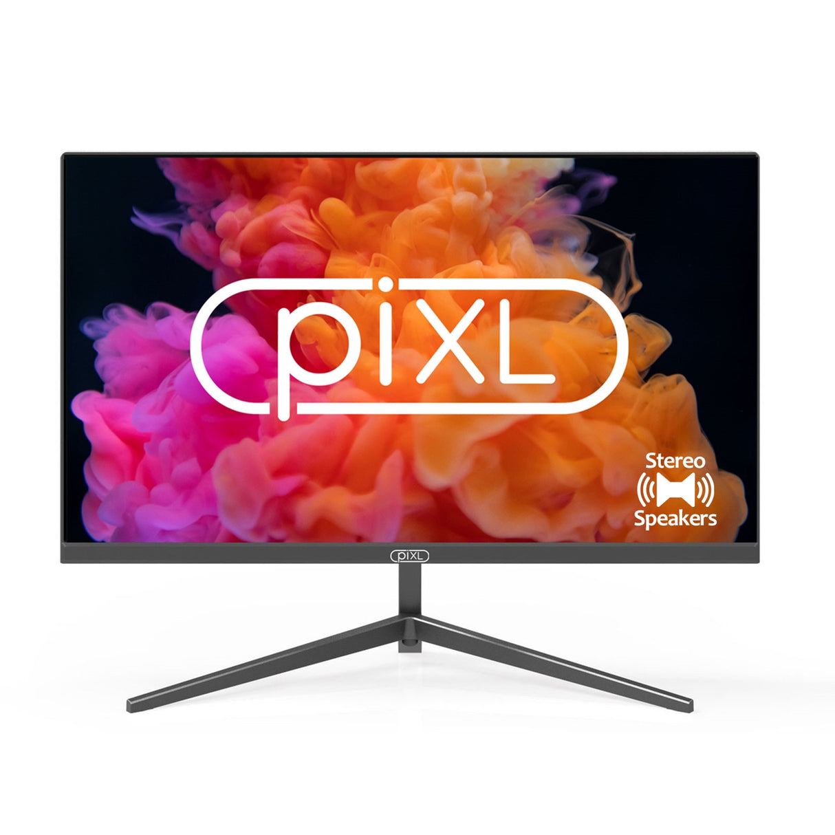 piXL PXD24VH 24 Inch Full HD 60Hz Widescreen Monitor with 1920 x 1080 Resolution, 6.5ms Response Time, Speakers, VGA & HDMI with Internal PSU