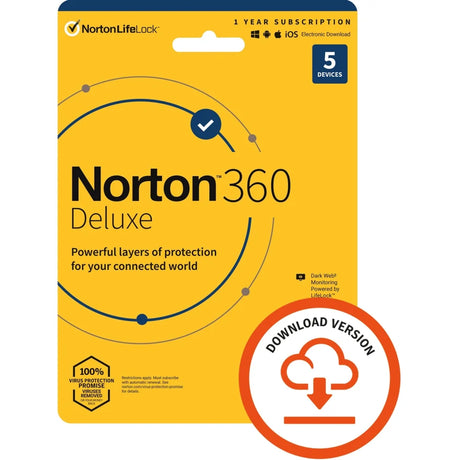 Norton 360 Deluxe 2022 Antivirus Software for 5 Devices 1