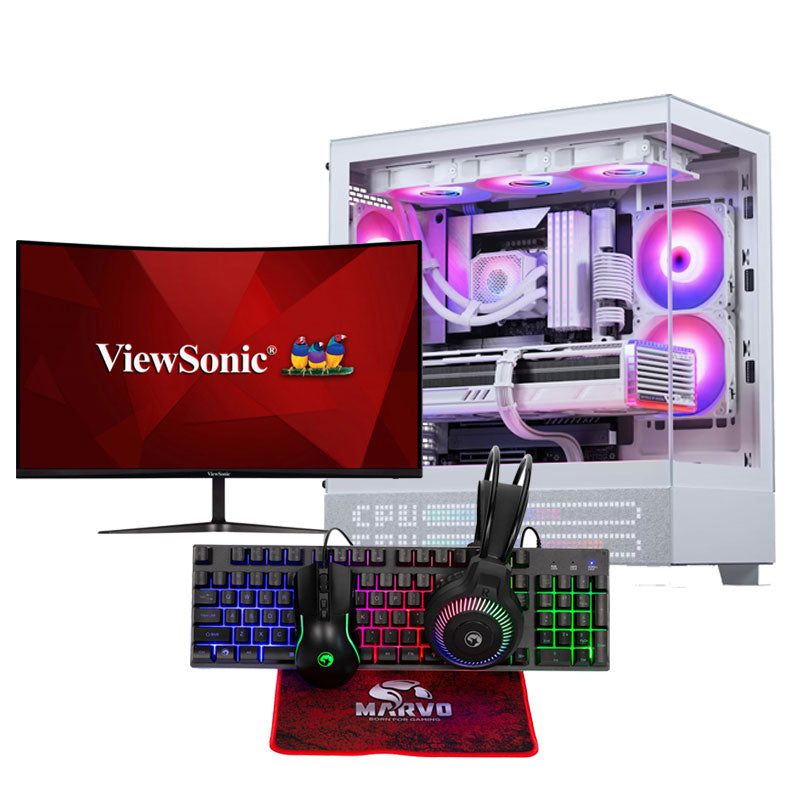 DCG Pulse - i7 12700KF, 16GB DDR4, RX 7800 XT 16GB, 1TB SSD, 32" 165Hz Monitor Gaming PC Bundle