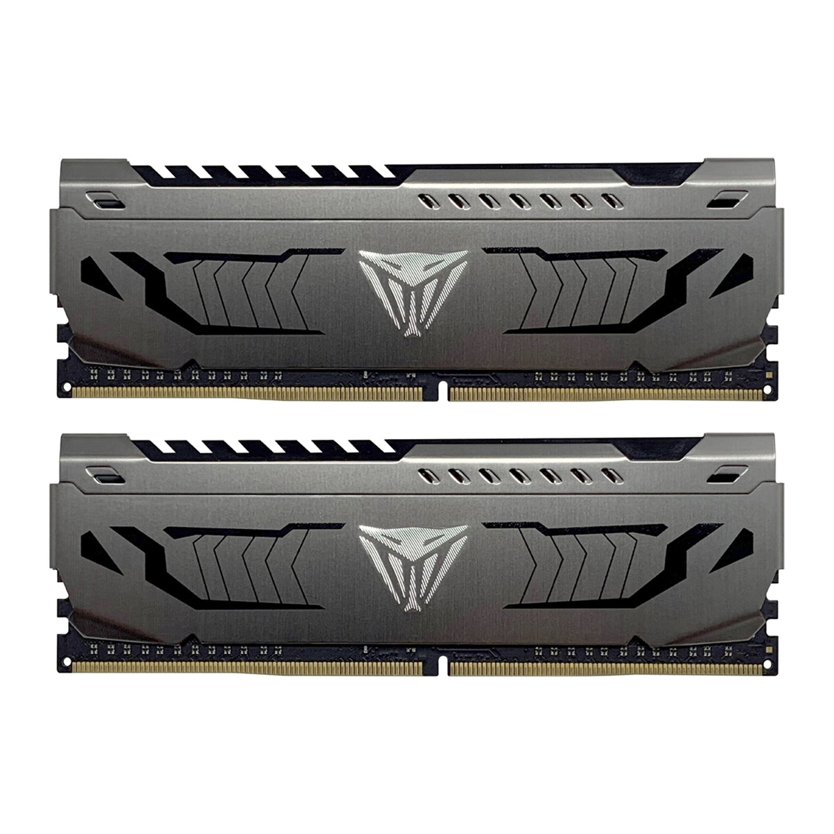 Kit Patriot Viper Steel DDR4 32 Go (2 x 16 Go) 3 200 MHz avec bouclier thermique gris bronze