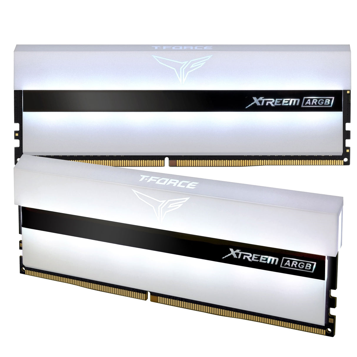 Team T-Force XTREEM ARGB Dissipateur thermique blanc 16 Go avec LED ARGB (2 x 8 Go) Mémoire système DDR4 3200 MHz DIMM