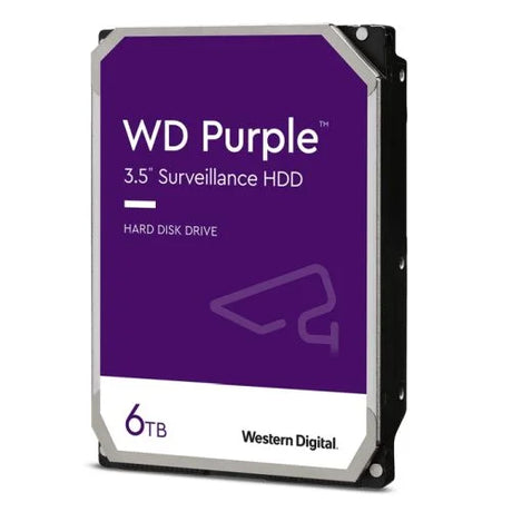 WD 3.5’ 6TB SATA3 Purple Surveillance Hard Drive 256MB