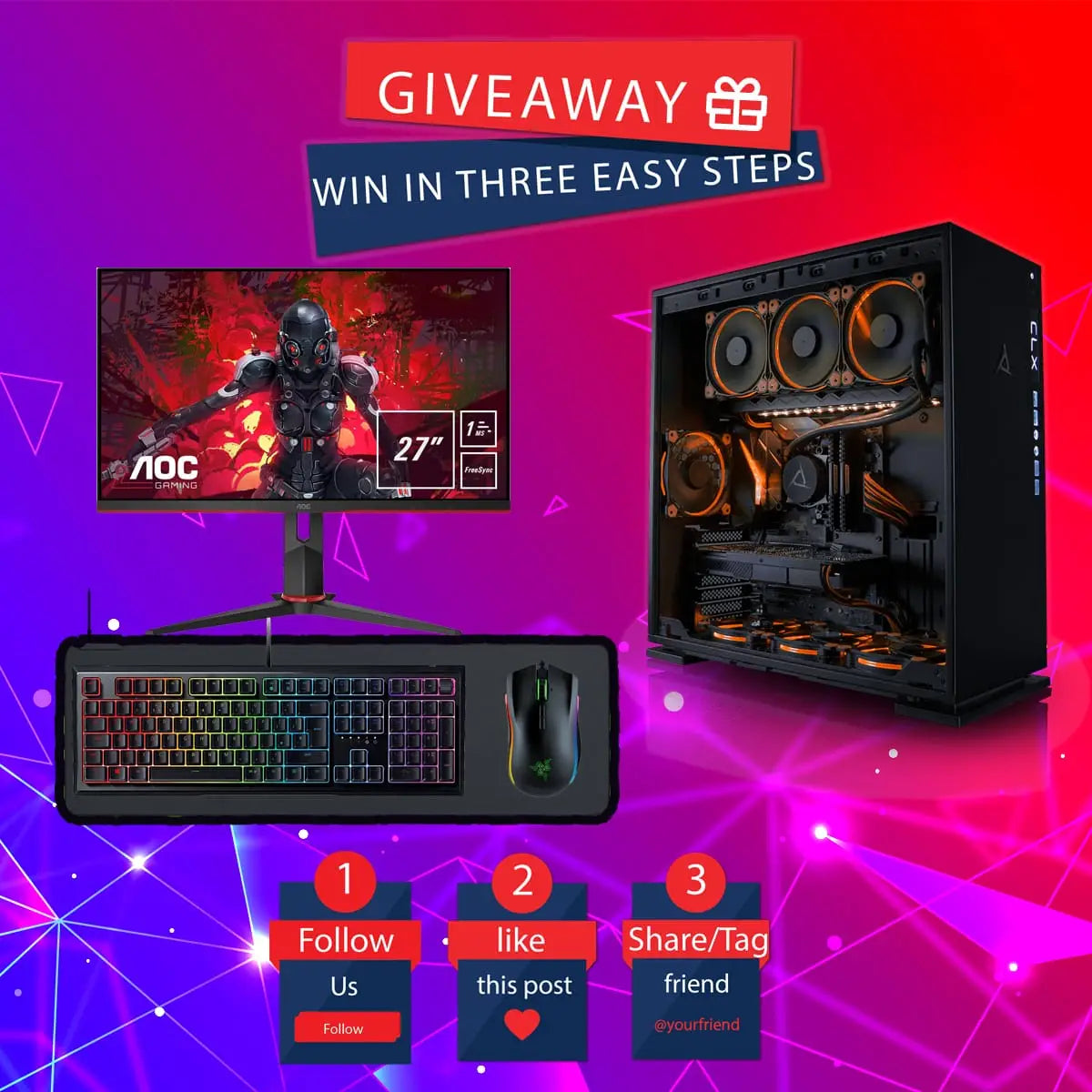 July promotions - Win a brand new gaming monitor