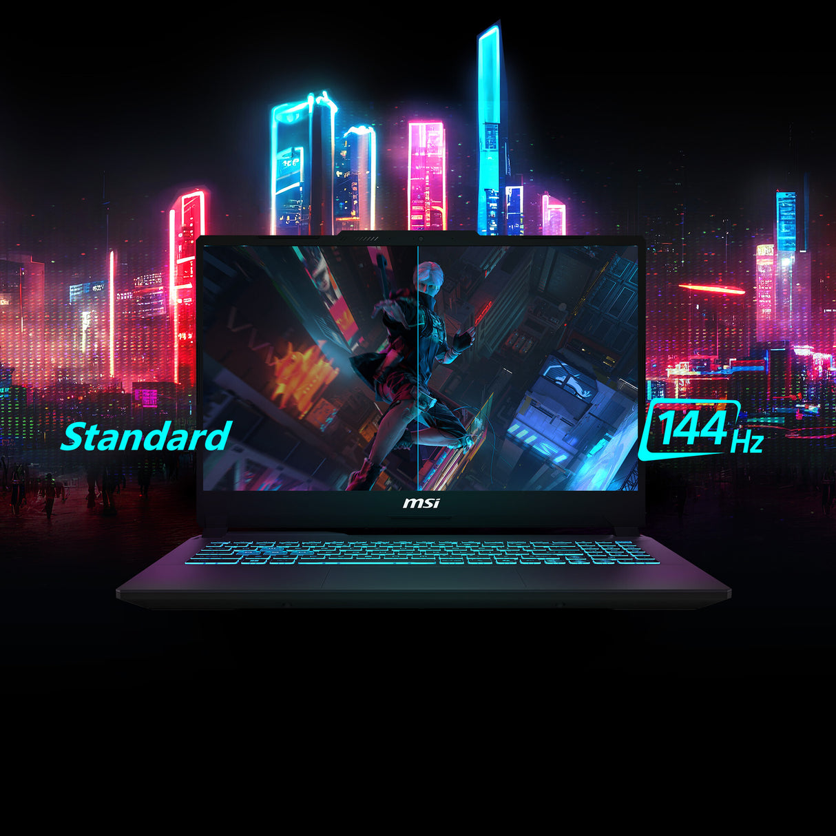 MSI Cyborg 15 I5-13420H 16GB 512GB 4050 Intel® Core™ i5 Laptop 39.6 cm (15.6") Full HD DDR5-SDRAM SSD NVIDIA GeForce RTX 4050 Wi-Fi 6E (802.11ax) Windows 11 Home Black
