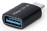 StarTech.com USB-C to USB-A Adapter, USB 5Gbps, Compact USB-C Male to USB-A Female Adapter, Durable Metal Housing, M/F