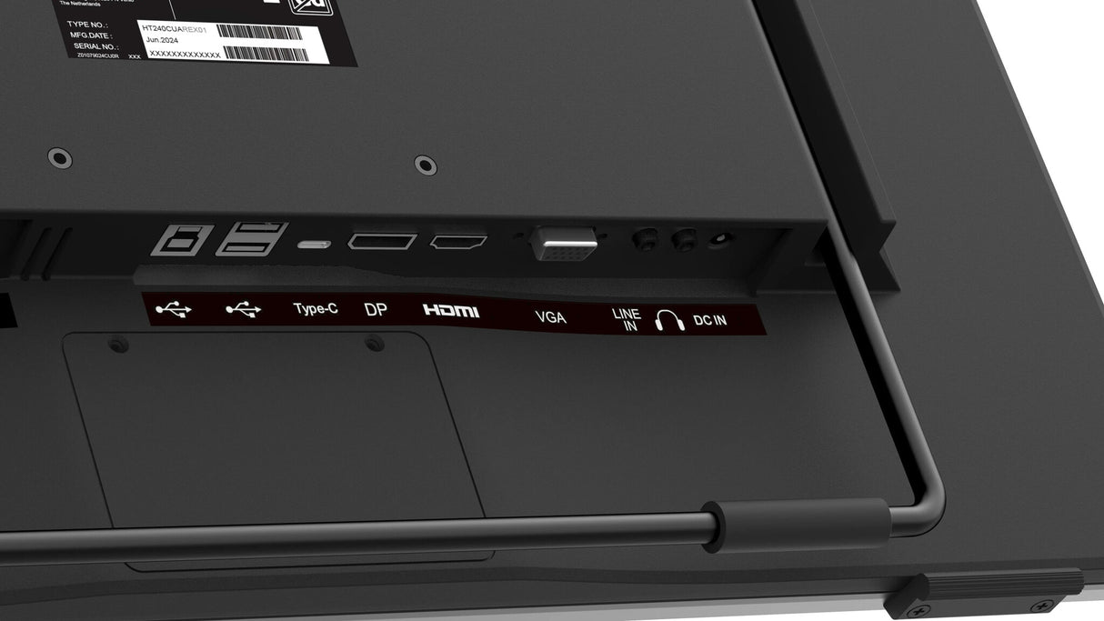 Hannspree HT240CUA computer monitor 60.5 cm (23.8") 1920 x 1080 pixels Full HD LED Touchscreen Black