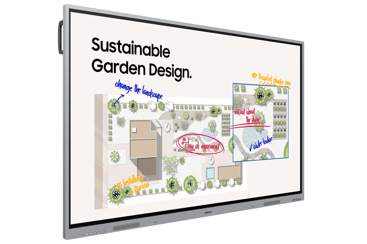 Samsung WE86FX interactive whiteboard 2.18 m (86") 3840 x 2160 pixels Touchscreen Grey HDMI