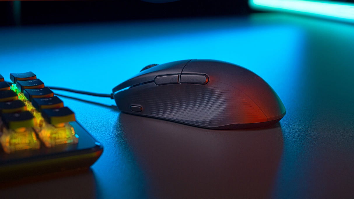 Turtle Beach Pure SEL Black - Ultra-Light Ergonomic RGB Gaming Mouse, 8K DPI Optical Sensor, Mechanical Switches, Pretension System, Pure PTFE glides, RGB Illumination