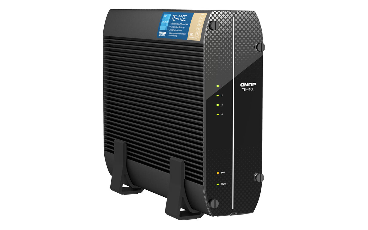 QNAP TS-410E NAS Tower Intel® Celeron® J6412 8 GB 0 TB QNAP QTS Black