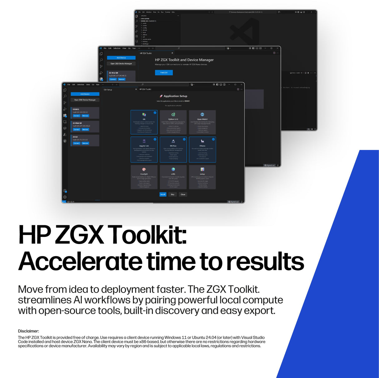 HP ZGX Nano G1n AI GB10 128 GB LPDDR5x-SDRAM 1 TB SSD Linux Mini PC Workstation AI Workstation, AI PC Black