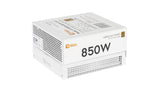 VIDA 850W Heracles White ATX 3.1 Gaming PSU, 80+ Bronze, 140mm Ultra-Quiet FDM Fan, Flat White Cables, PCIe 5.1, Power Lead Not Included power supply unit 24-pin ATX