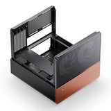Jonsbo V12 BLACK computer case Black, Wood