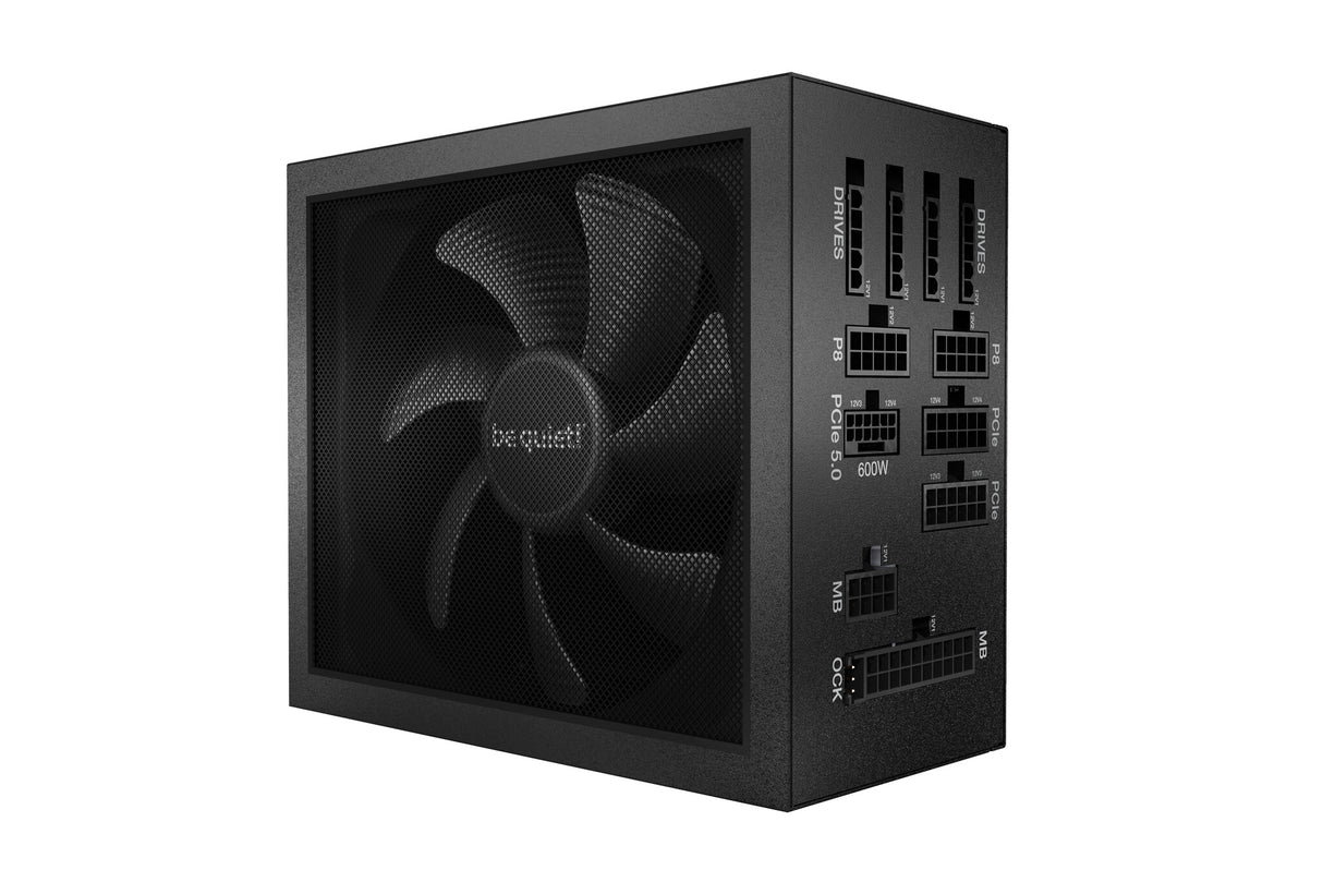 ¡Tranquilizarse! PSU Dark Power de 850 W, 13, totalmente modular, ventilador dinámico fluido, titanio 80+, ATX 3.0, PCIe 5.0, carril cuádruple, frontal de fuente de alimentación de malla completa, llave OC