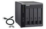 QNAP TR-004 HDD/SSD enclosure Black 2.5/3.5"