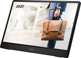 MSI PRO MP161 E2U portable TV/monitor Portable monitor Black 39.6 cm (15.6") LED 1920 x 1080 pixels