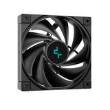 Refroidisseur de processeur DeepCool AK620 ZERO DARK, ventilateur 2x120 mm, 1850 tr/min, 68,99 CFM, PWM, ailettes en aluminium, caloducs en cuivre, Intel/AMD