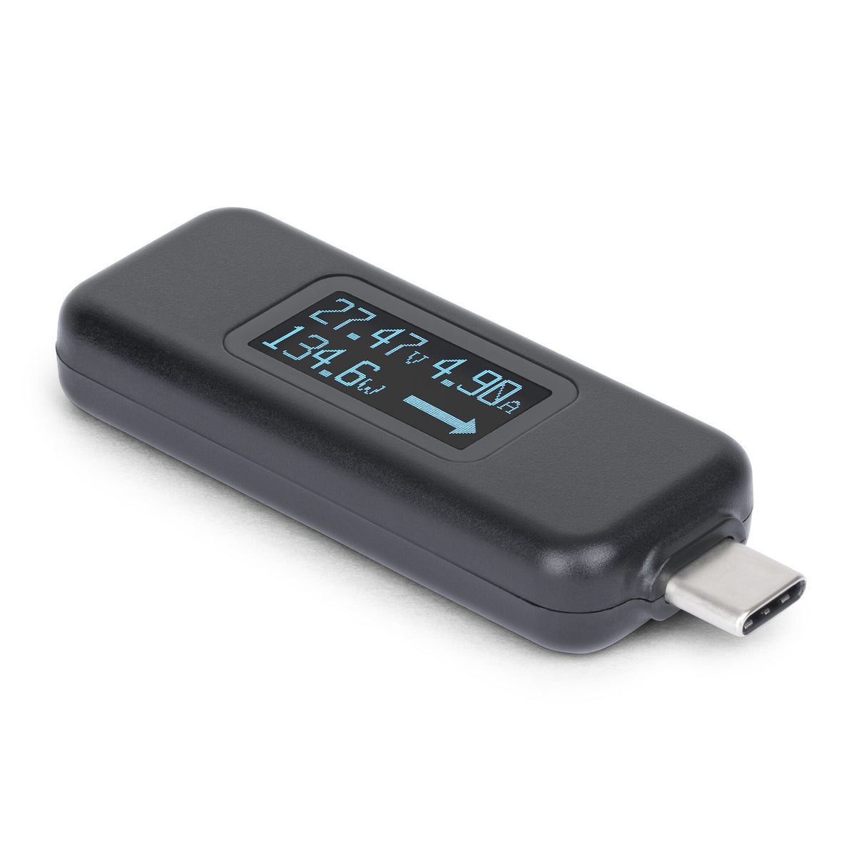StarTech.com USB-C Power Tester, Digital Multimeter, Bi-Directional Voltage and Current Meter, Up to 240W PD EPR, Portable USB-C Cable and Port Power Meter Tester
