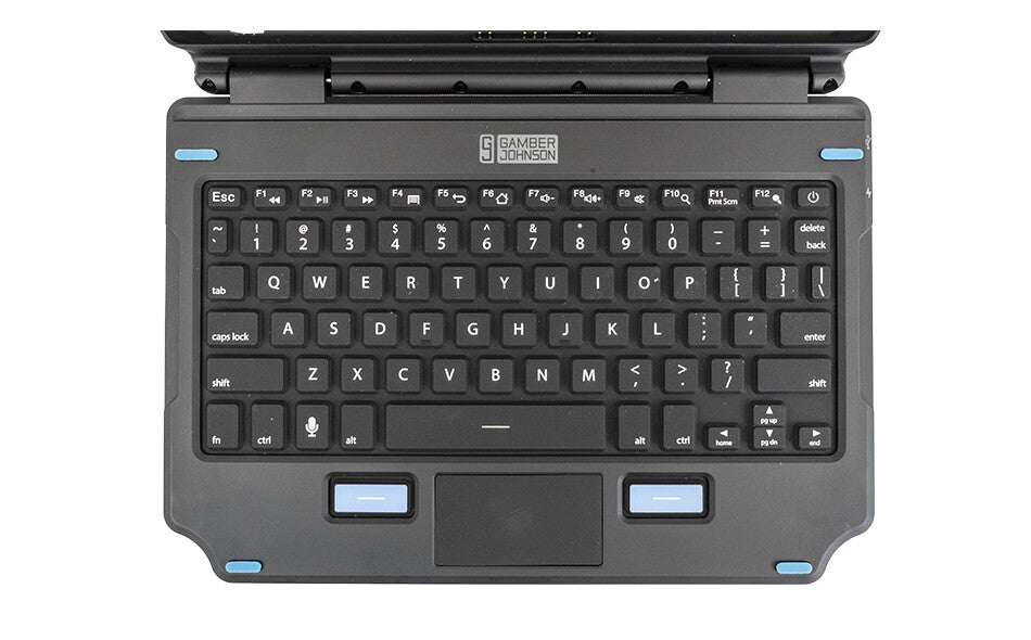 Gamber-Johnson 7160-1869-01 mobile device keyboard QWERTY UK English Pogo Pin Black