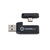 connektgear HP534 Wireless Headset with Detachable Mic and USB A/C Combo Reciever - Black