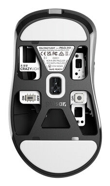 PULSAR Xlite CrazyLight mouse Gaming Right-hand RF Wireless + USB Type-C Optical 32000 DPI
