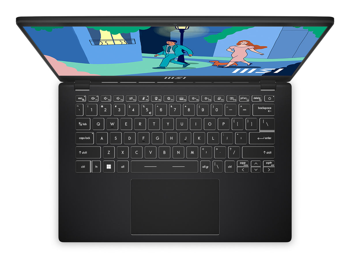 MSI Modern 14 C7M-074UK AMD Ryzen™ 5 7530U Laptop 35.6 cm (14") Full HD 8 GB DDR4-SDRAM 512 GB SSD Wi-Fi 6E (802.11ax) Windows 11 Home Black