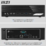 MSI Pro DP21 14M Intel Core 7 14700, Desktop PC, DP21 14M, SFF, Mini Computer, HTPC, (16GB RAM, 1TB Storage, Windows 11 ), Intel Graphics/DDR5/Dual HDMI/Dual LAN/WiFi 6E/BT 5.3
