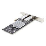 StarTech.com 2-Port GbE SFP Network Card, PCIe 2.0 x1, Intel I350-AM2 2x 1GbE Controller, 1000BASE Copper/Fiber Optic, Dual-Port Gigabit Ethernet NIC, Desktop/Server Backplanes - Windows and Linux Compatible