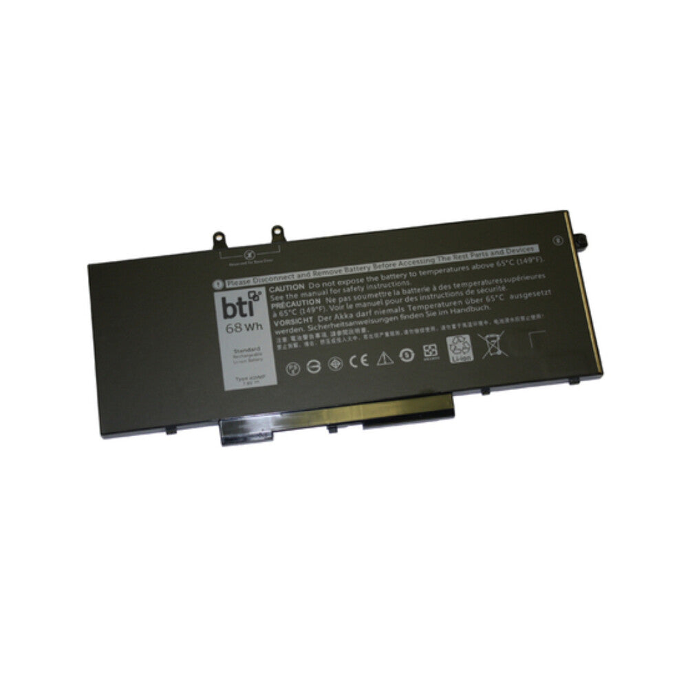 BTI Replacement 4 cell battery for Dell Precision 3540 Latitude 5300 5300 2-in-1 5400 5310 5310 2-in-1 5500 7300 7310 7400 7400 2-in-1 7410 9410 2-in-1 9510 replacing OEM part numbers 4GVMP 492-BCBK 9JRYT C5GV2 R7WM X77XY // 7.6V 68Wh