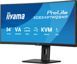 iiyama ProLite XCB3497WQSNP-B1 computer monitor 86.4 cm (34") 3440 x 1440 pixels UltraWide Quad HD LED Black