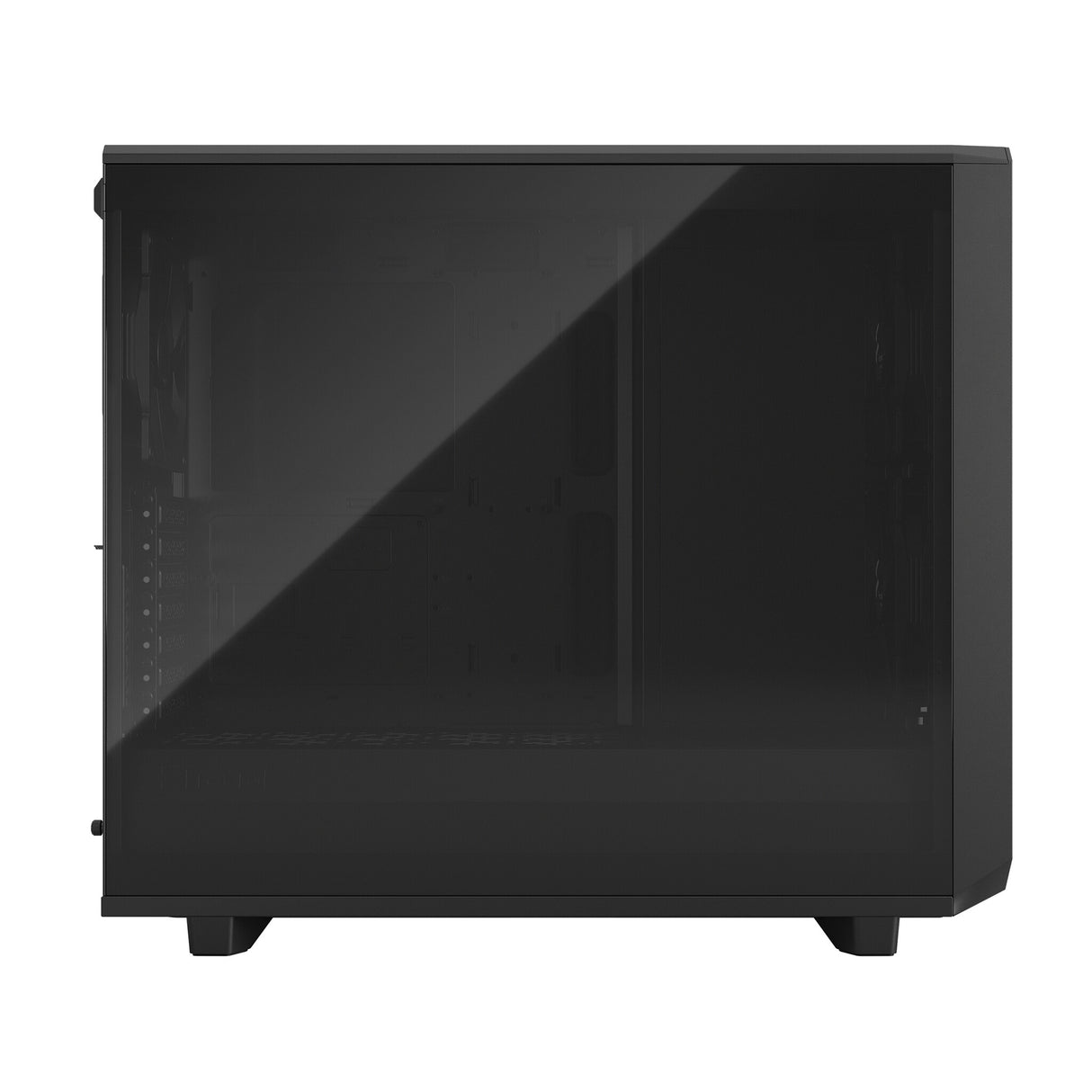 Fractal Design Meshify 2 (Black TG) Estuche para juegos con ventana de vidrio tintado claro, E-ATX, frente de malla angular, 3 ventiladores, concentrador de ventilador, filtro frontal desmontable, USB-C