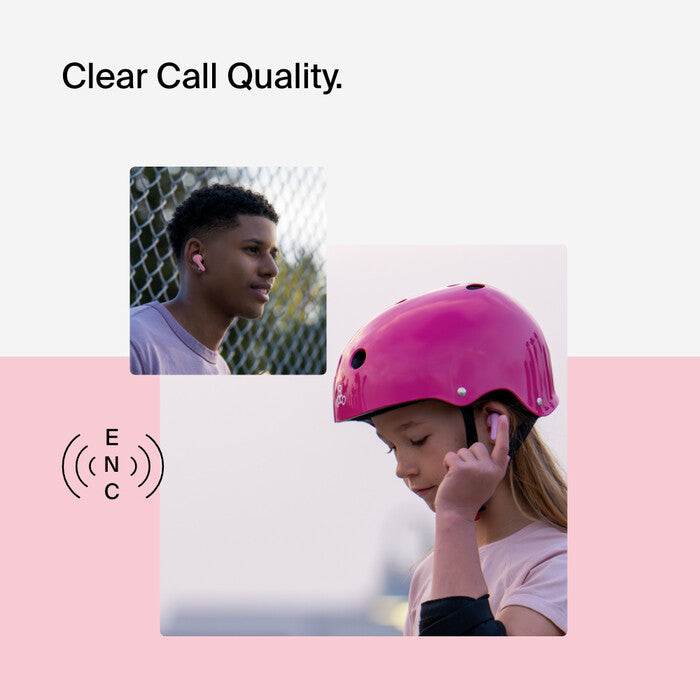 Belkin SoundForm Nano 2 Headphones Wireless In-ear Calls/Music Micro-USB Bluetooth Pink