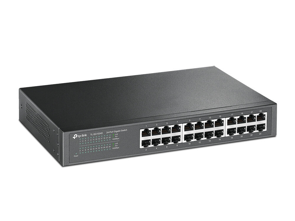 TP-Link TL-SG1024D network switch Unmanaged Gigabit Ethernet (10/100/1000) Grey