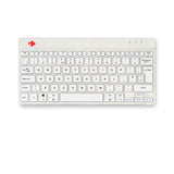 R-Go Tools Ergonomic keyboard R-Go Compact Break, compact keyboard with break software, QWERTY (UK), Bluetooth, white