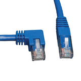 Tripp Lite N204-010-BL-LA Left-Angle Cat6 Gigabit Molded UTP Ethernet Cable (RJ45 Left-Angle M to RJ45 M), Blue, 10 ft. (3.05 m)