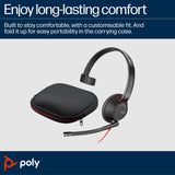 POLY Blackwire 5210 Monaural USB-C Headset +3.5mm Plug +USB-C/A Adapter (Bulk)