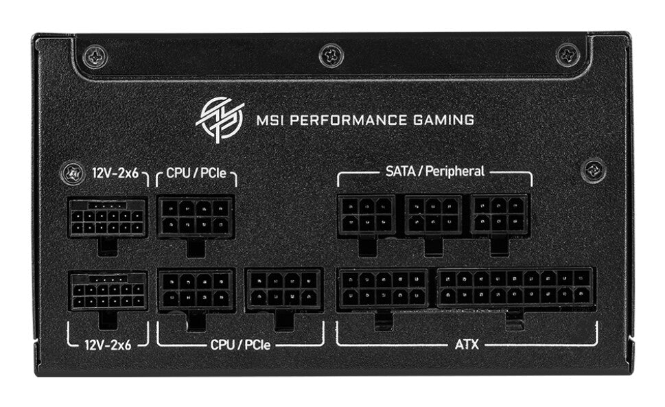 MSI MPG A850GS PCIE5 power supply unit 850 W 24-pin ATX ATX Black