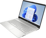 HP 15s-fq2050na Intel® Core™ i3 i3-1115G4 Laptop 39.6 cm (15.6") Full HD 4 GB DDR4-SDRAM 128 GB SSD Wi-Fi 5 (802.11ac) Windows 11 Home in S mode Silver