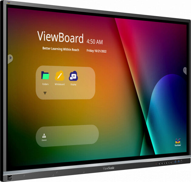 Viewsonic IFP5550-5 interactive whiteboard 139.7 cm (55") 3840 x 2160 pixels Touchscreen Black HDMI