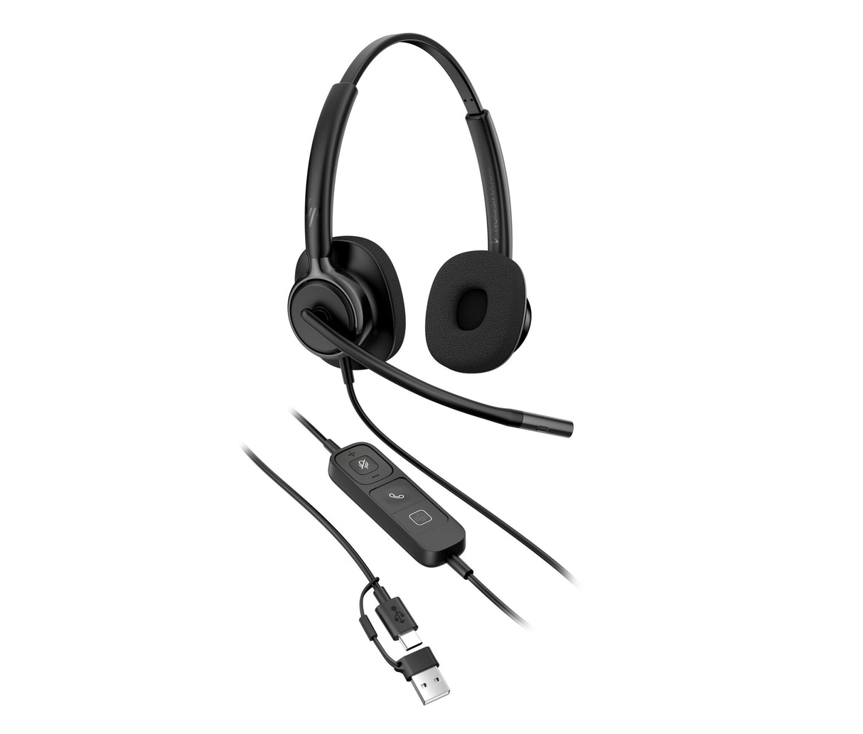 HP Poly Mission 425 Stereo USB Wired Headset Classic (Bulk)