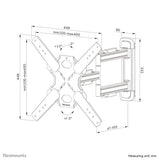 Neomounts WL40S-850BL14 TV mount wall 40-65" - full motion - fast installation