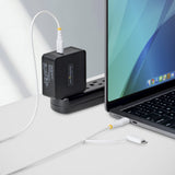 StarTech.com 1m (3ft) 2-in-1 Rugged USB-C Charging Cable with Lightning Adapter, 30W/60W (3A), Apple MFi Certified, Braided USB C Charger Cord for iPhone/iPad/Android