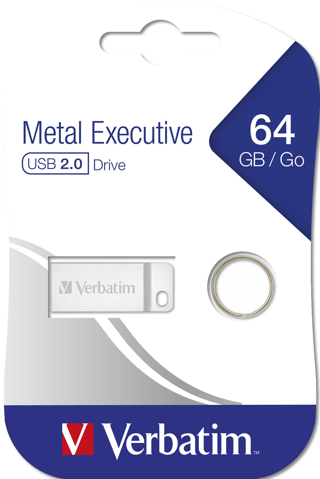 Verbatim Metal Executive - USB Drive 64 GB - Silver