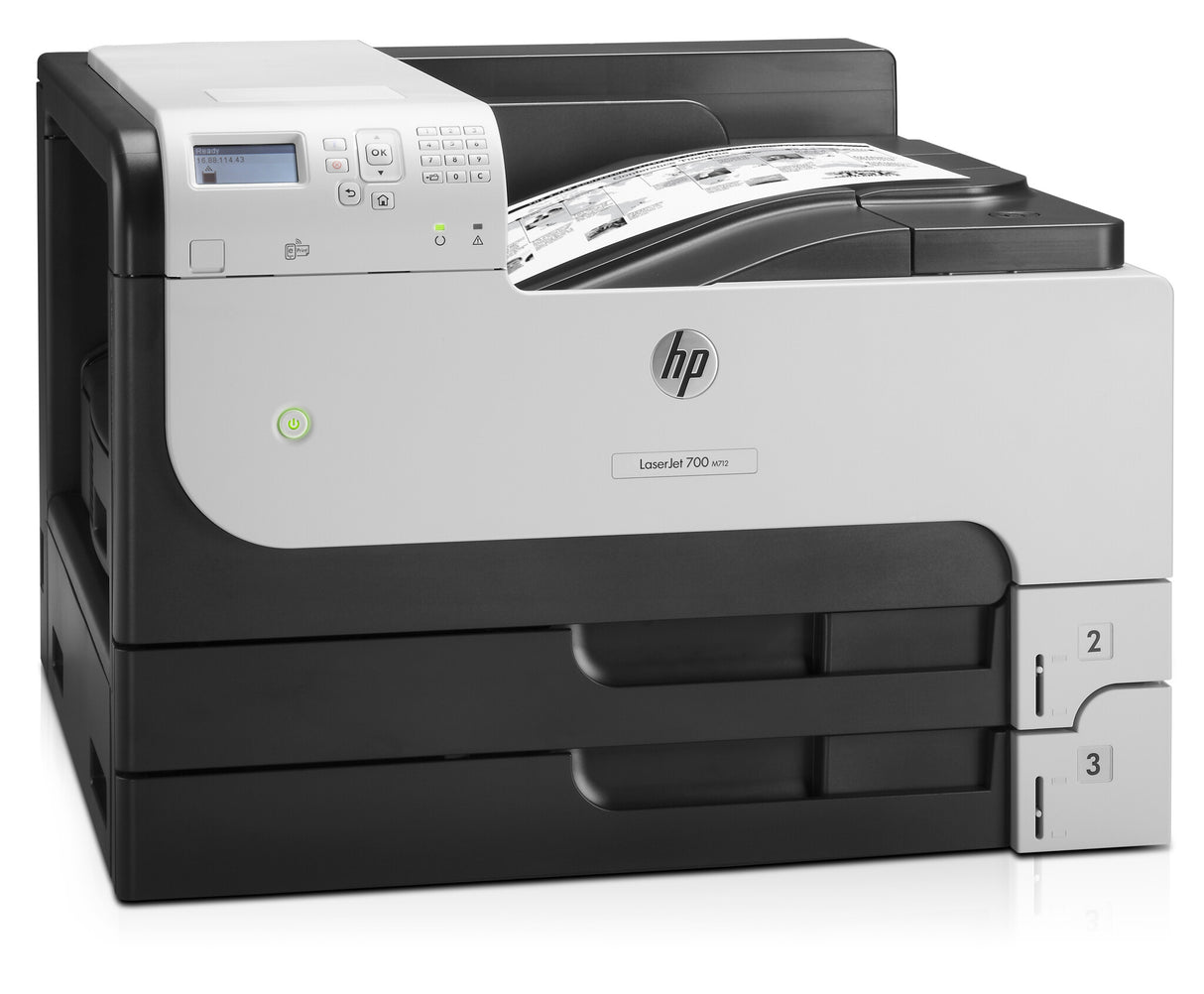 HP LaserJet Enterprise 700 Printer M712dn, Black and white, Printer for Business, Print, Front-facing USB printing; Two-sided printing